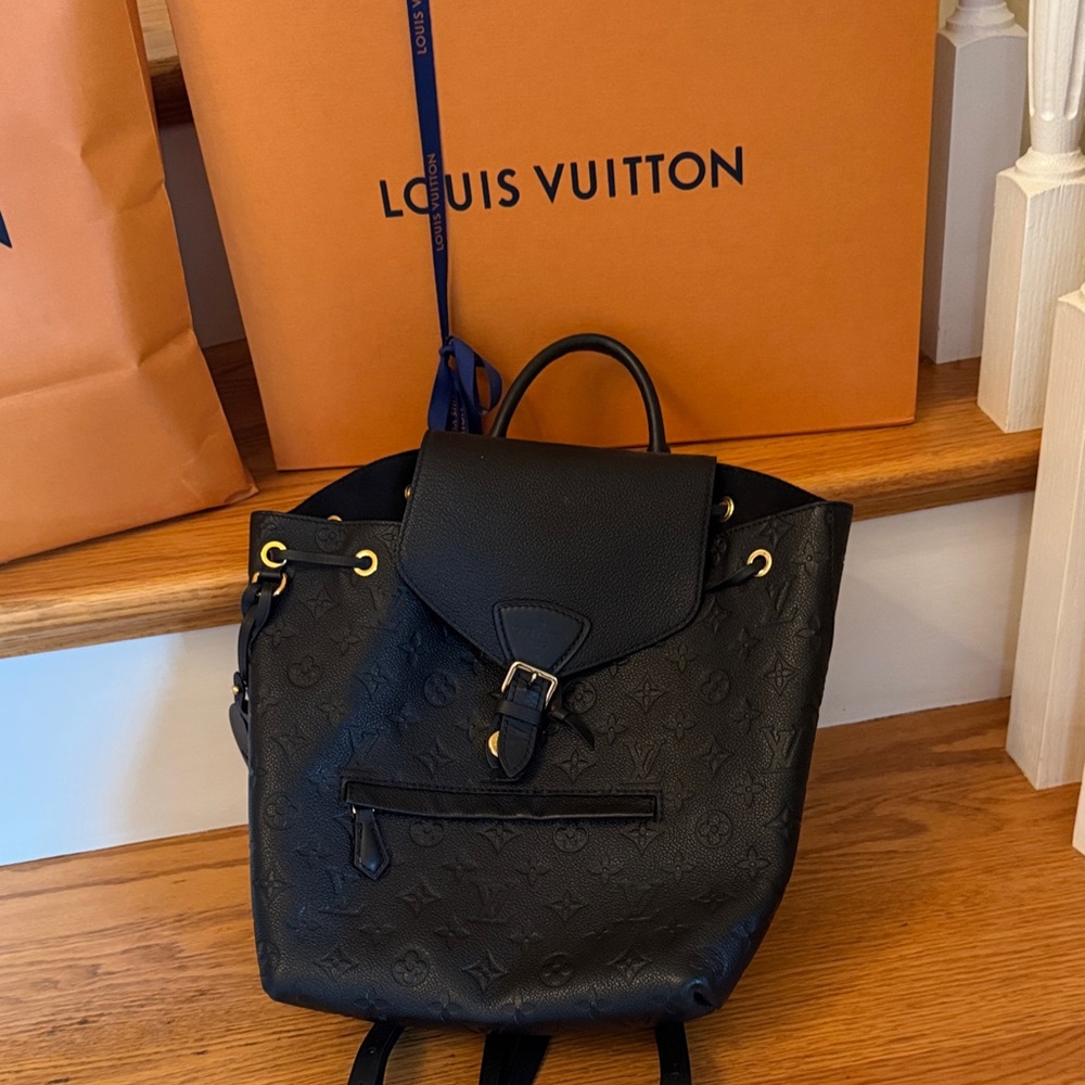 Louis Vuitton Monogram Montsouris Black Backpack